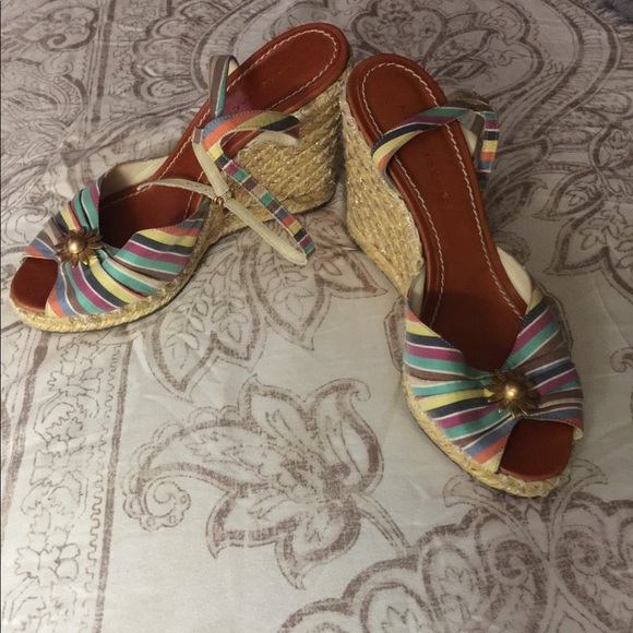 Marc Jacobs multicolor stripes wedges - Picture 3 of 15